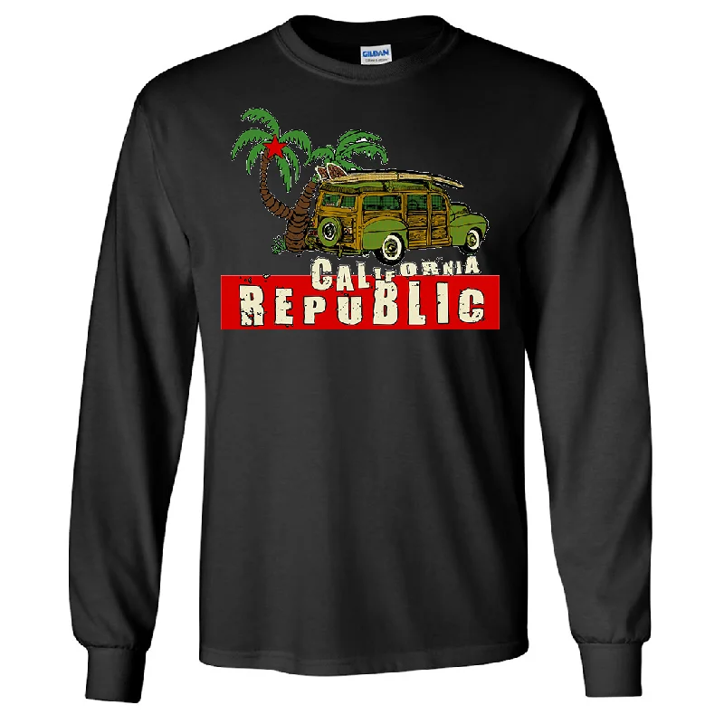 Simple And Comfortable California Republic Woody Long Sleeve Shirt