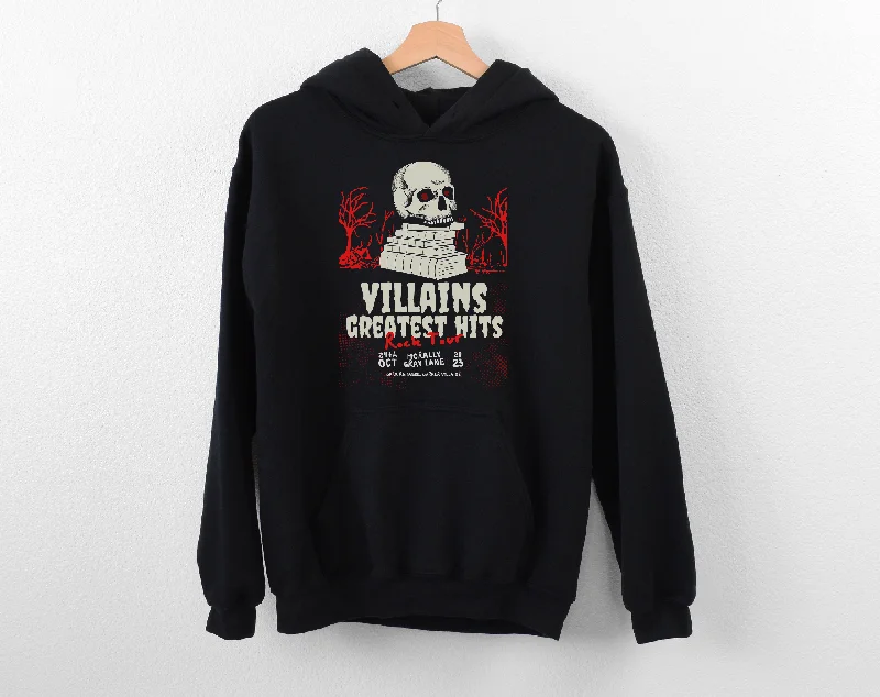 European And American Style villains greatest hits rock tour hoodie