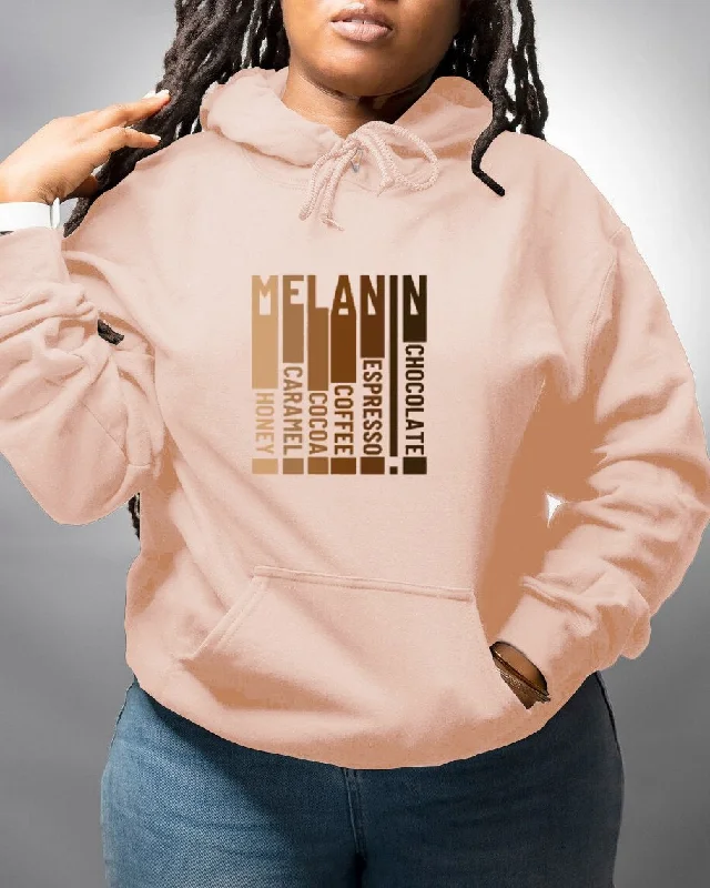 Romantic And Fresh Melanin Drippin Long Sleeve Hoodie