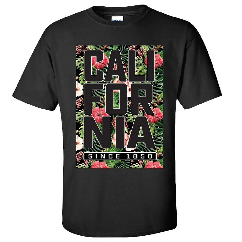 Warm And Comfortable California Republic 1850 Floral Asst Colors T-shirt/tee