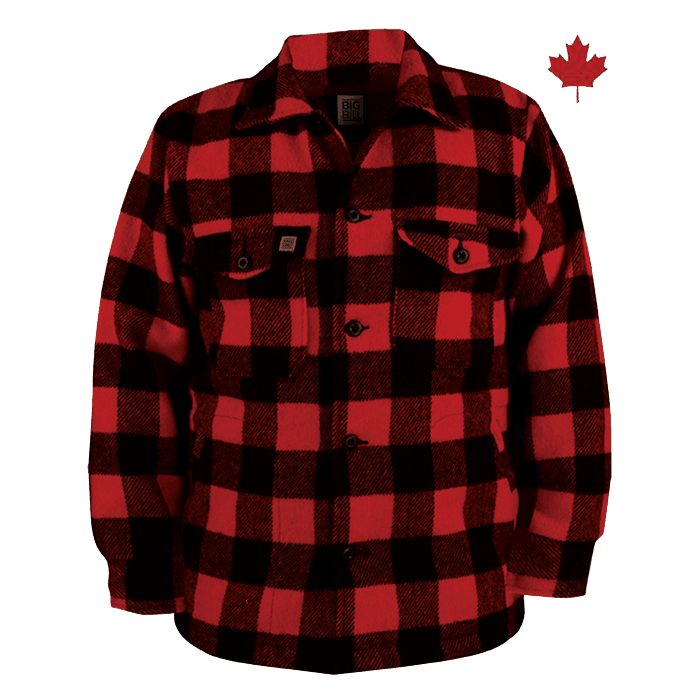 Elegant Tailoring Wool Lumberjacket: Canadian Made