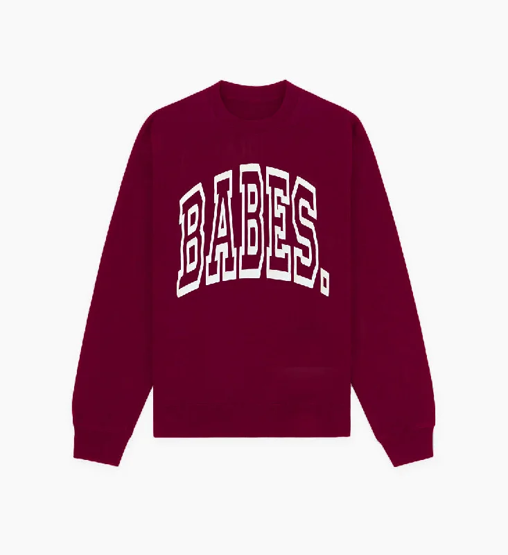 Exquisite Fabrics BABES Crewneck (burgundy)