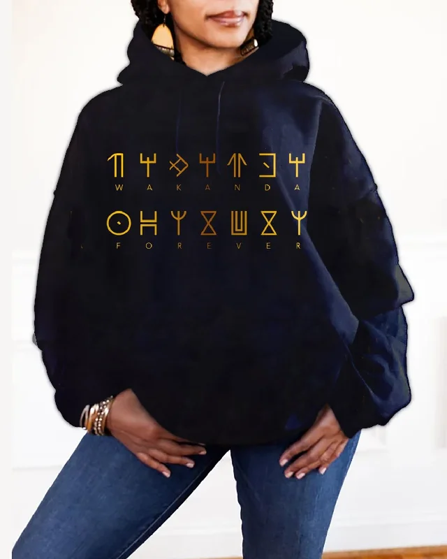 Wakanda Forever Long Sleeves Hoodie