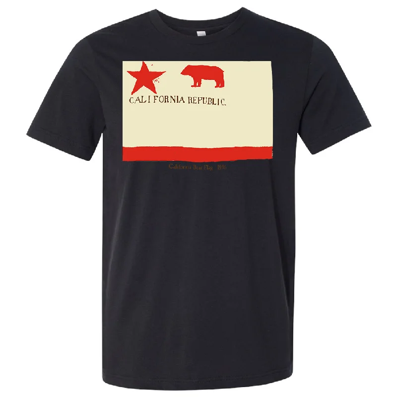 Dynamic Fashion California Republic Bear Flag 1846 Asst Colors Mens Lightweight Fitted T-Shirt/tee