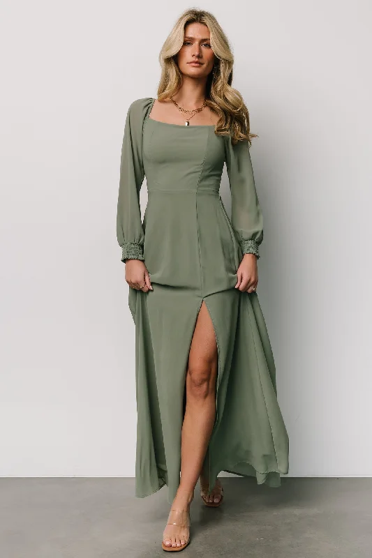 Giselle Maxi Dress | Eucalyptus