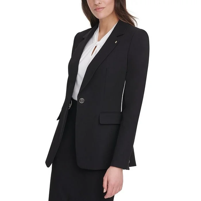 Comfortable And Versatile Tommy Hilfiger Women's Blazer Wear to Work Jacket Black Size 16