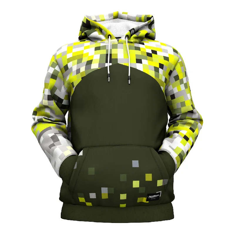 Floral Prints Green Fusion Hoodie