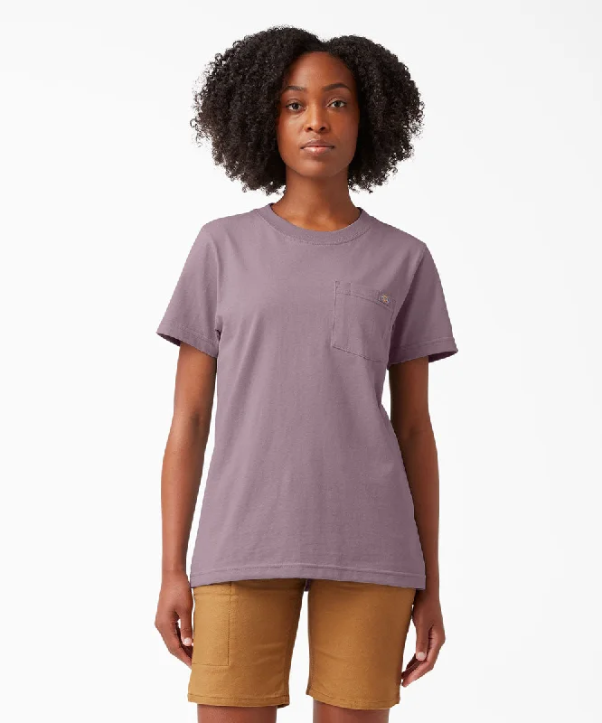 Dickies Women's Short Sleeve Heavyweight Pocket T-Shirt - Lilac