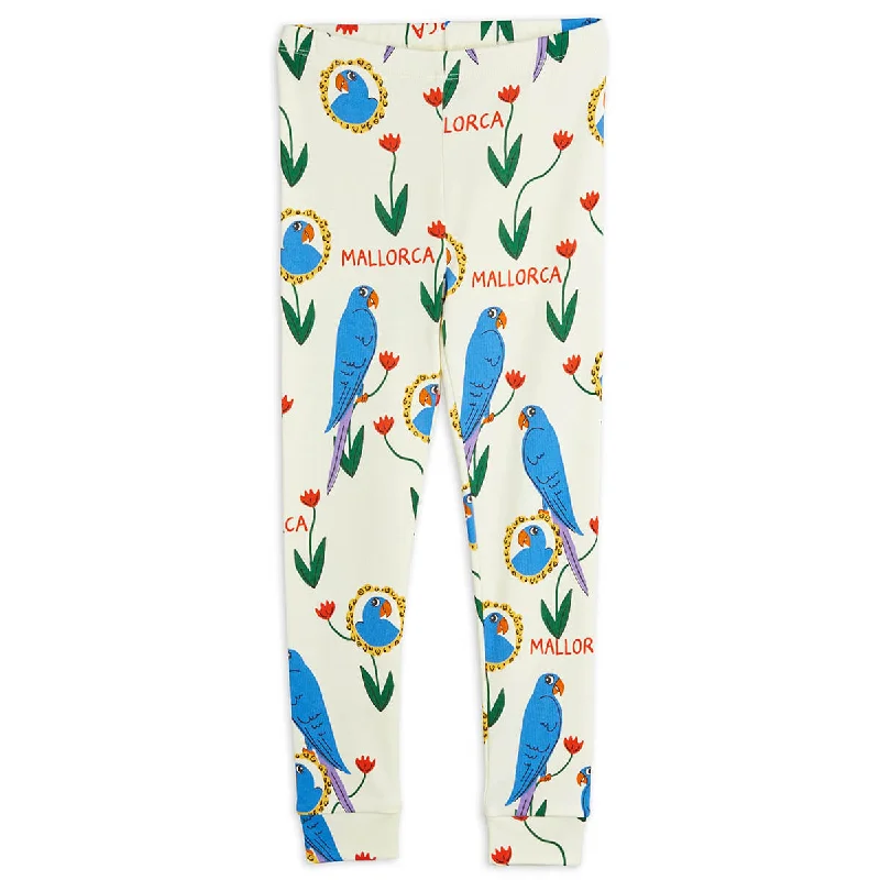 Parrots AOP Leggings by Mini Rodini