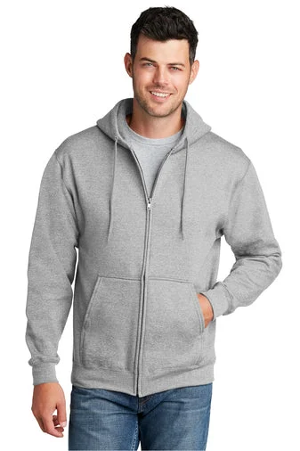 Elegant And Casual Port & Company® PC78ZH Core Fleece Full-Zip Hooded Sweatshirt