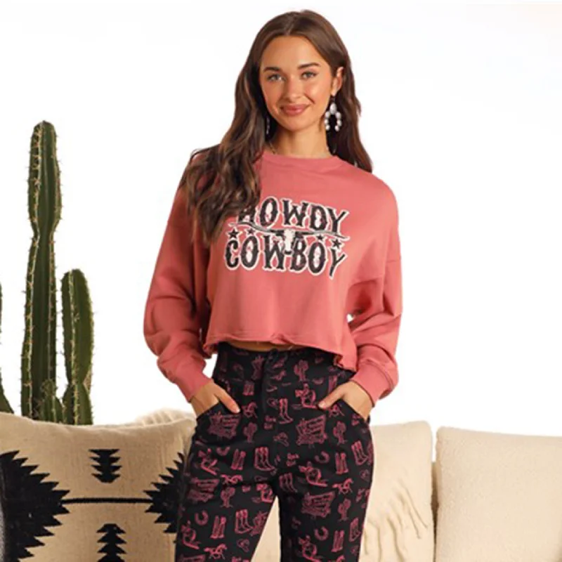 Carefree Rock & Roll Women's Howdy Cowboy Sweatshirt