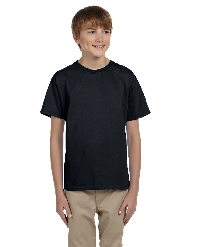 Classic Style Hanes Youth Heavyweight 50/50 T-Shirts | Black