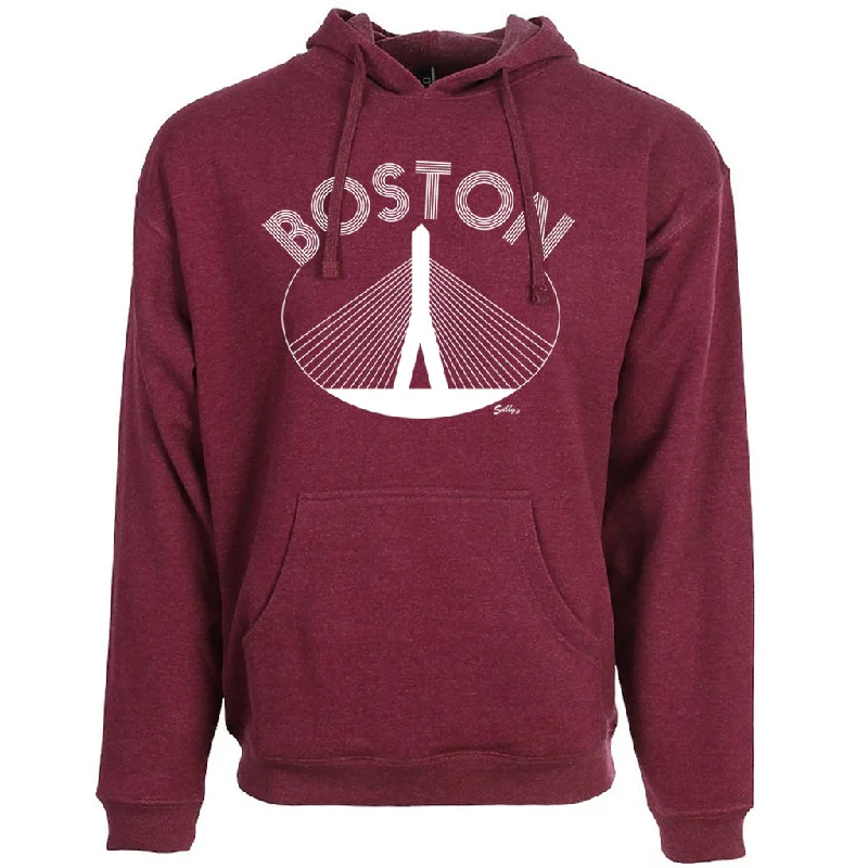 Simple Style Boston Zakim - Heather Burgundy - Sweatshirt