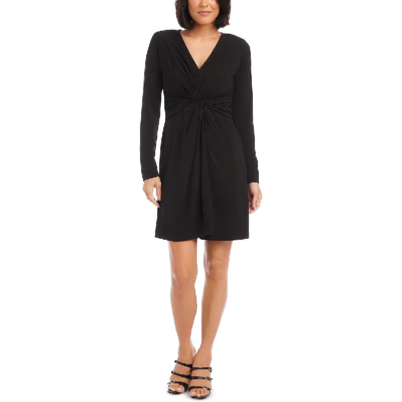 Noble Temperament Karen Kane Womens Twist Front Mini Mini Dress