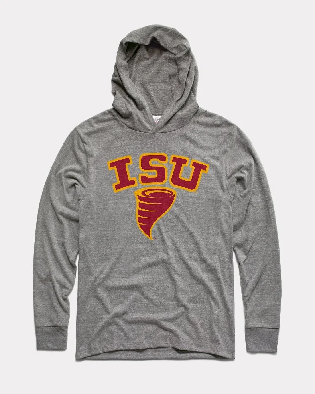 New Products ISU Cyclones Grey Lightweight Hoodie