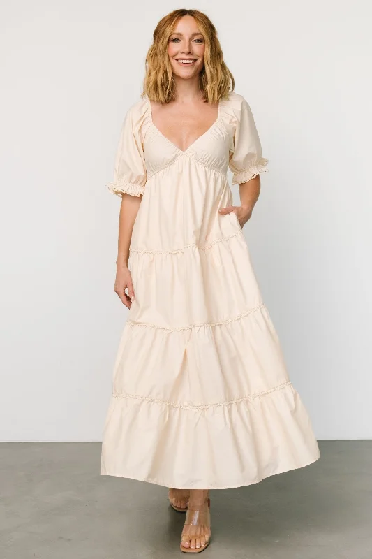 Spiritual Vitality Raleigh Maxi Dress | Cream