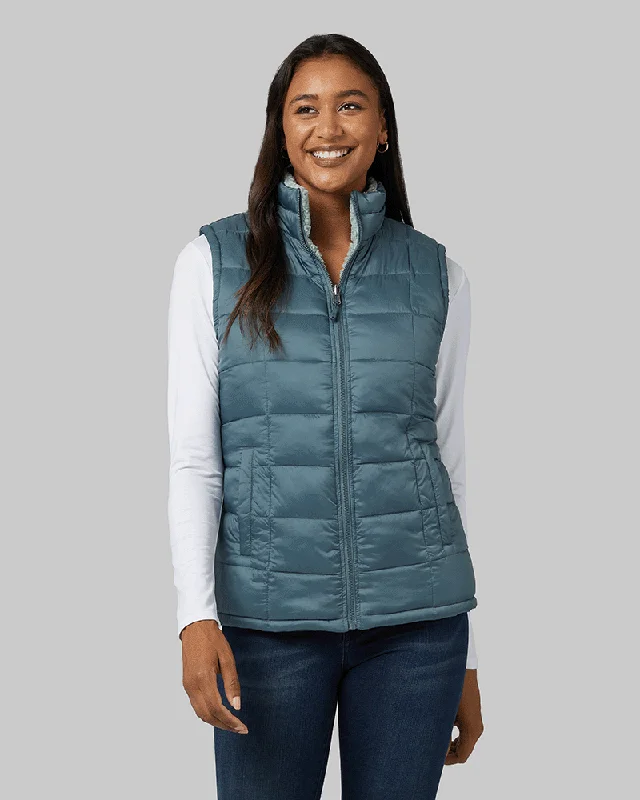 Sports Cool WOMEN'S REVERSIBLE SHERPA-LINED VEST