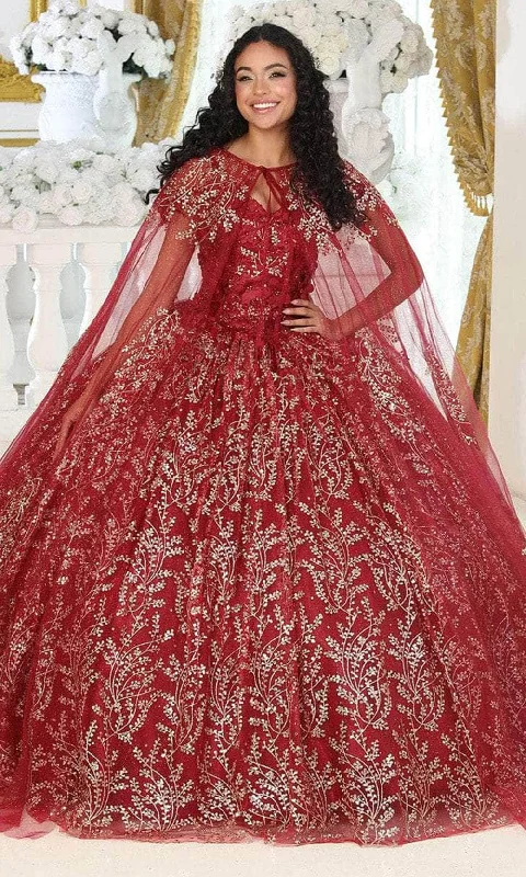 Urban Sense May Queen LK204 - Off Shoulder Applique Ballgown