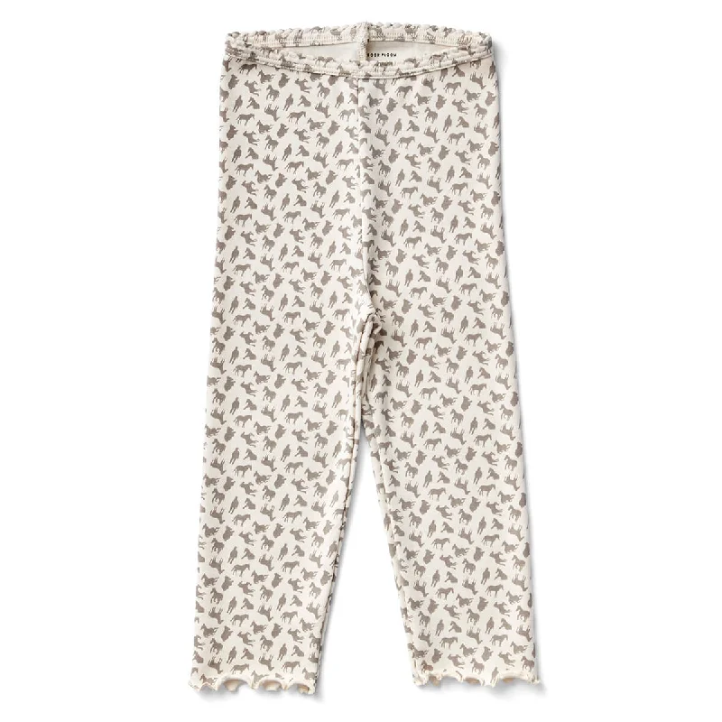 Capri Legging in Horse Print Morel by Soor Ploom - Last Ones In Stock - 10-12 Years