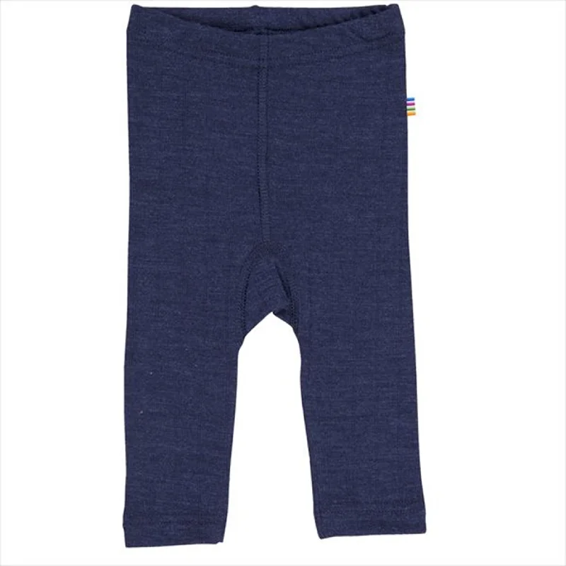 Simple Style Joha Uld/Silke Rib Marine Leggings