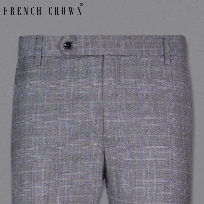 Free And Casual Fedora Plaid Wool Rich Pant