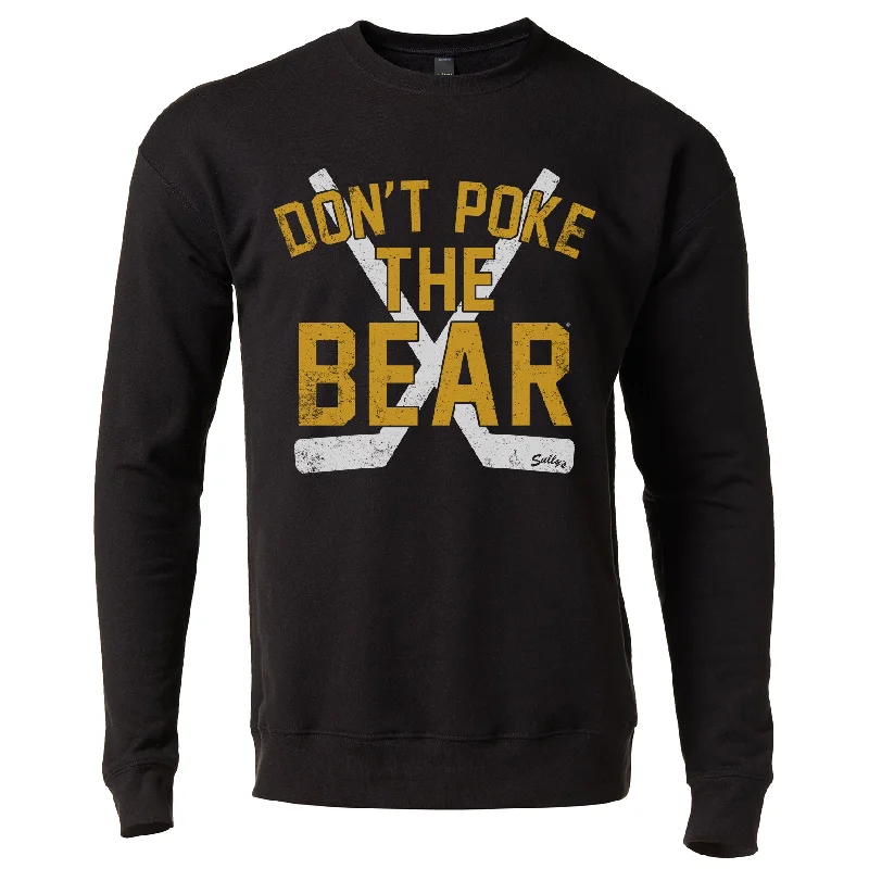Sports Design Don't Poke The Bear "Crossed Sticks" Crewneck Sweatshirt