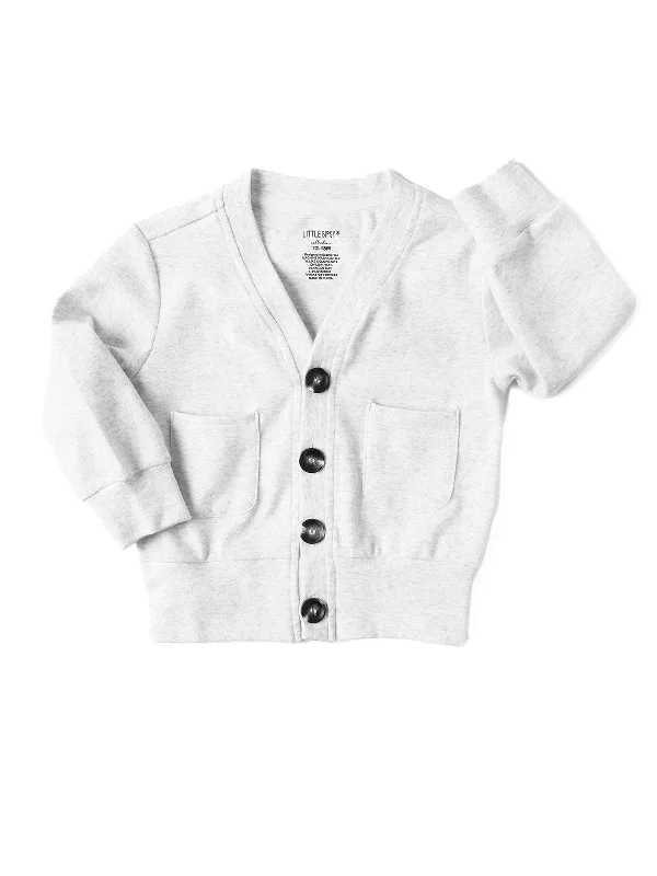 European And American Style Cardigan - Heather Grey