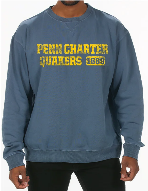 Classic Series ES Sports Garment Dyed Crewneck Fleece