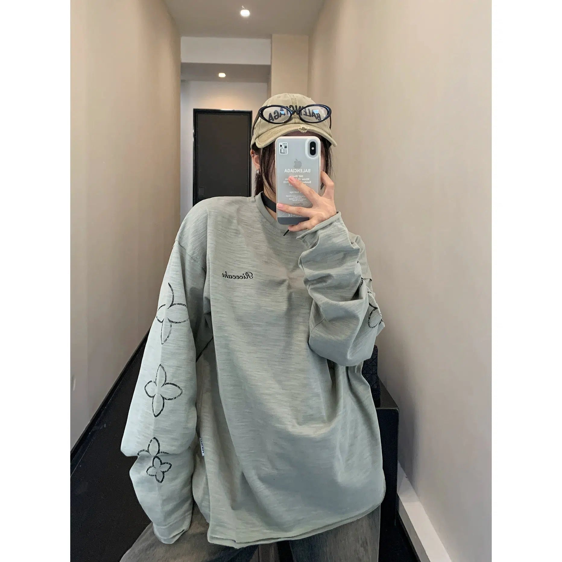 Warm Atmosphere Two-Piece Double Collar Sweatshirt