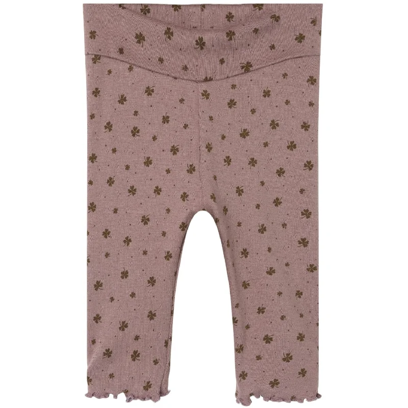 Bottom And Versatile Name It Twilight Mauve Noella Slim Leggings