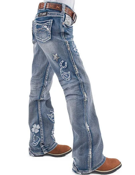 Free And Casual Cowgirl Tuff Girls Double Lucky Jeans