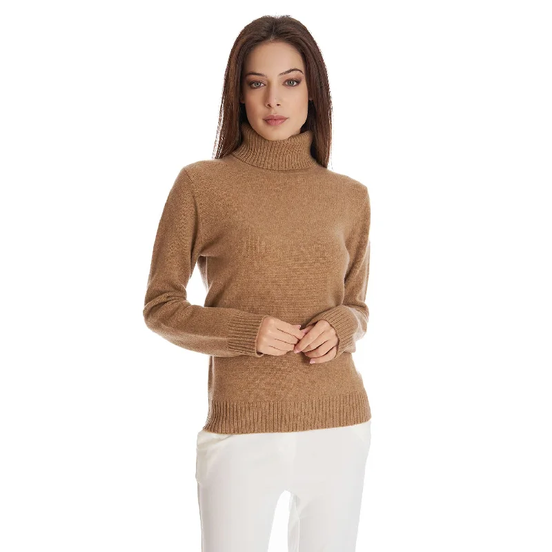 Wearable At Home Or Out CAMEL TURTLENECK