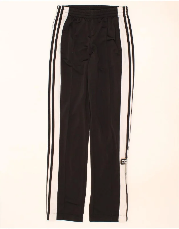 Dessert Matching ADIDAS Womens Tracksuit Trousers UK 6 XS Black Colourblock Polyester Dessert Matching ADIDAS Womens Tracksuit Trousers UK 6 XS Black Colourblock Polyester