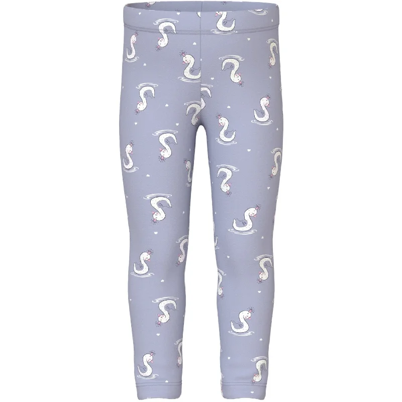 Name It Icelandic Blue Swans Davina AOP Sweat Leggings