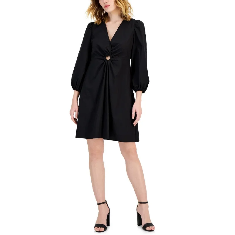 Cool Breeze At Night INC Womens Cut-Out Cotton Mini Dress