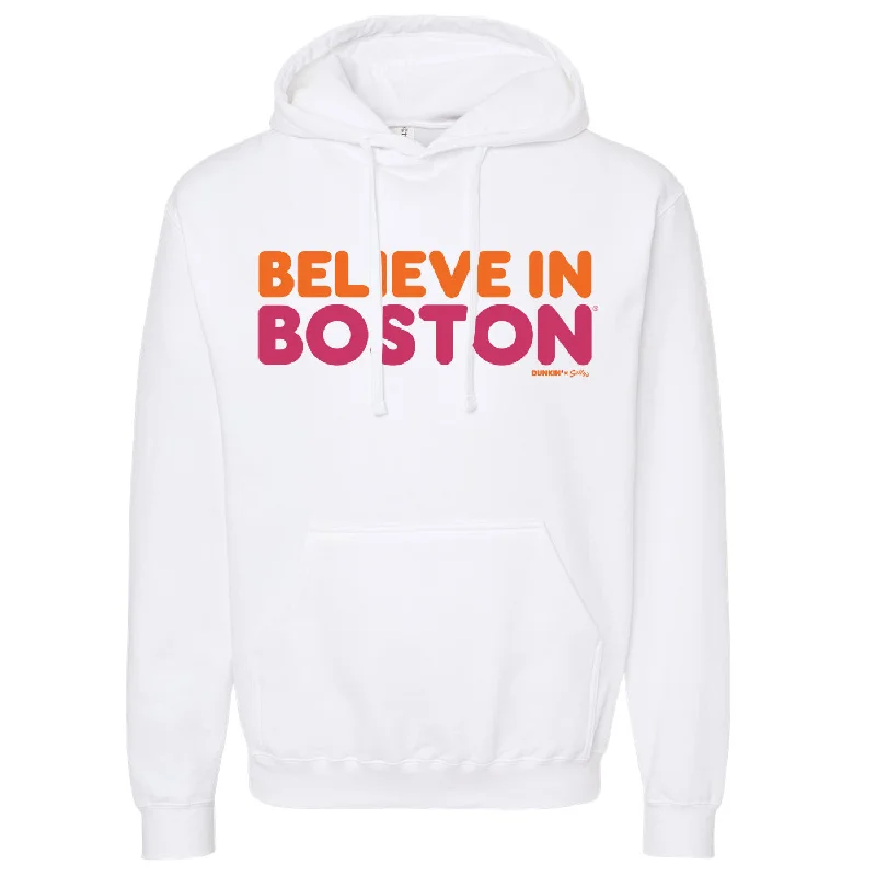 Unique Design Believe In Boston x Dunkin' Sweatshirt (White)