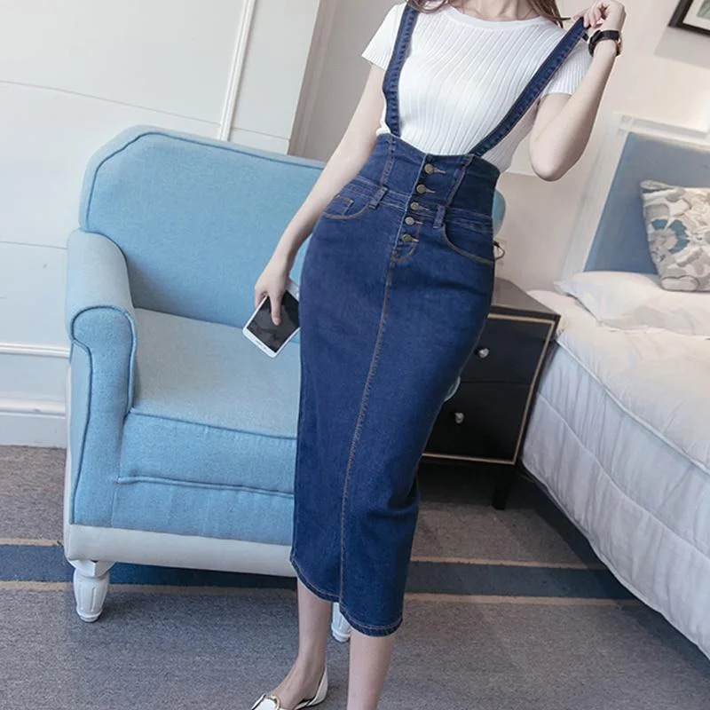 Elegant And Noble Bodycon Midi Elastic Ladies Jeans Pencil Skirt Denim Skirts For Women Elegant And Noble Bodycon Midi Elastic Ladies Jeans Pencil Skirt Denim Skirts For Women