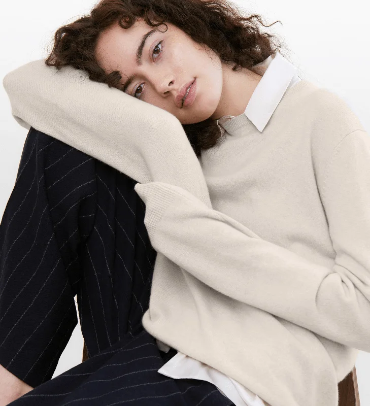 Spiritual Vitality The Women’s Basic Crewneck Cashmere Sweater