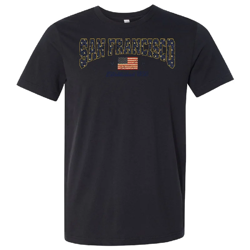 Casual And Casual San Francisco Stars Asst Colors Mens Lightweight Fitted T-Shirt/tee