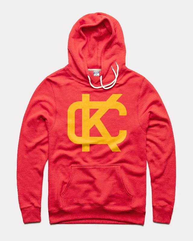 Low-key Luxury KC Block Red Hoodie