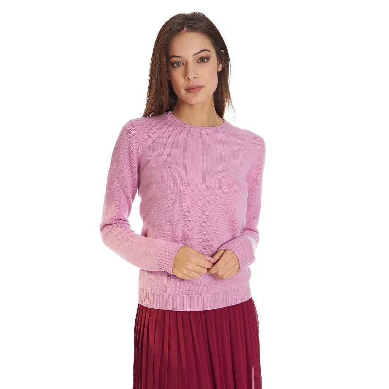European And American Style PINK CREWNECK