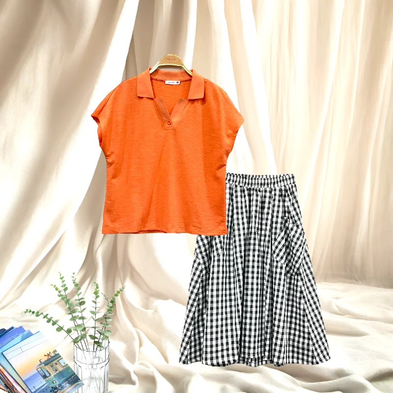 Elegant And Casual Patch Women Clothes Casual Short Sleeve Polo Shirt
