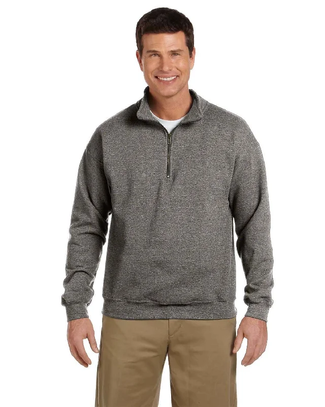 College Style Gildan Heavy Blend Vintage Classic Quarter-Zip Sweatshirt | Graphite Heather