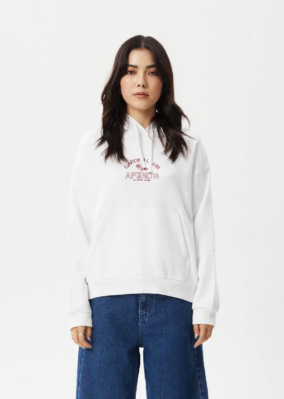 Thin Design AFENDS Womens Cultivate - Pull On Hood - White