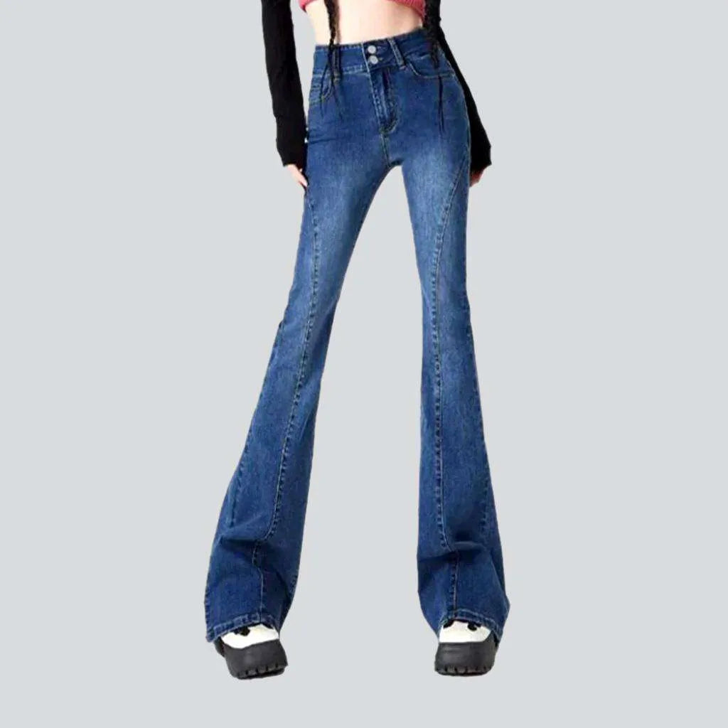 Comfortable And Casual Bootcut jeans
 for ladies