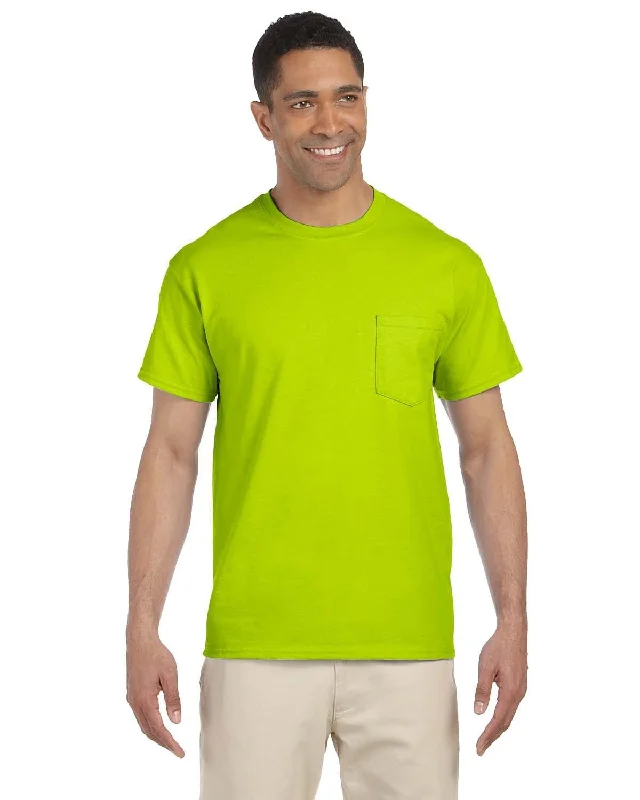 Classic Series Gildan Ultra Cotton Pocket T-Shirt | Safety Green