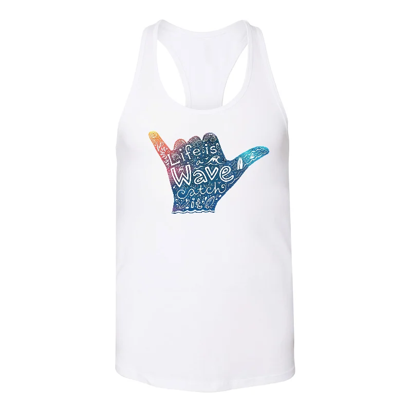 Carefree Style "Life Is A Wave, Catch It" Women's Tank