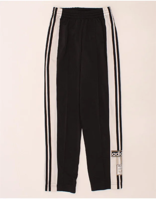Stunning Fashion ADIDAS Womens Tracksuit Trousers UK 2 2XS Black Colourblock Polyester Stunning Fashion ADIDAS Womens Tracksuit Trousers UK 2 2XS Black Colourblock Polyester