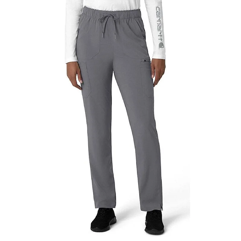 Diamond Series Carhartt Women's Force Cross Flex 7-Poket Cargo Scrub Pant_Pewter