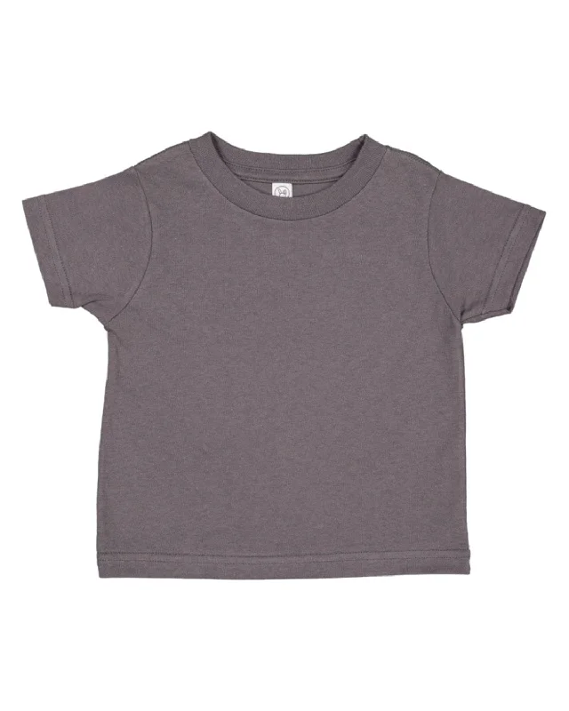 Youthful Rabbit Skins Toddler Fine Jersey T-Shirt | Charcoal